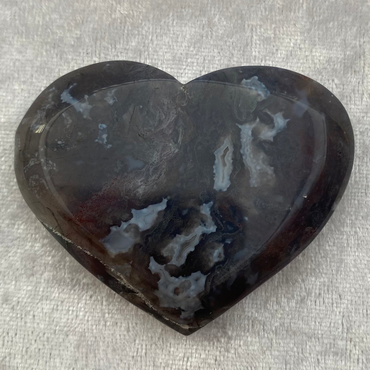 Purple Agate heart