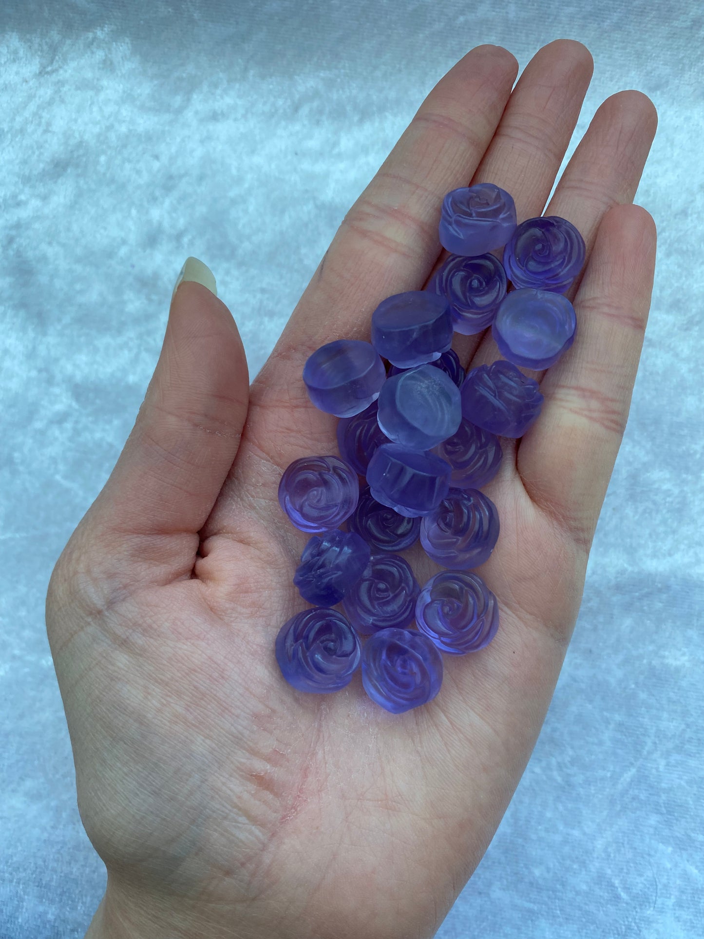 Purple Fluorite rose flowers