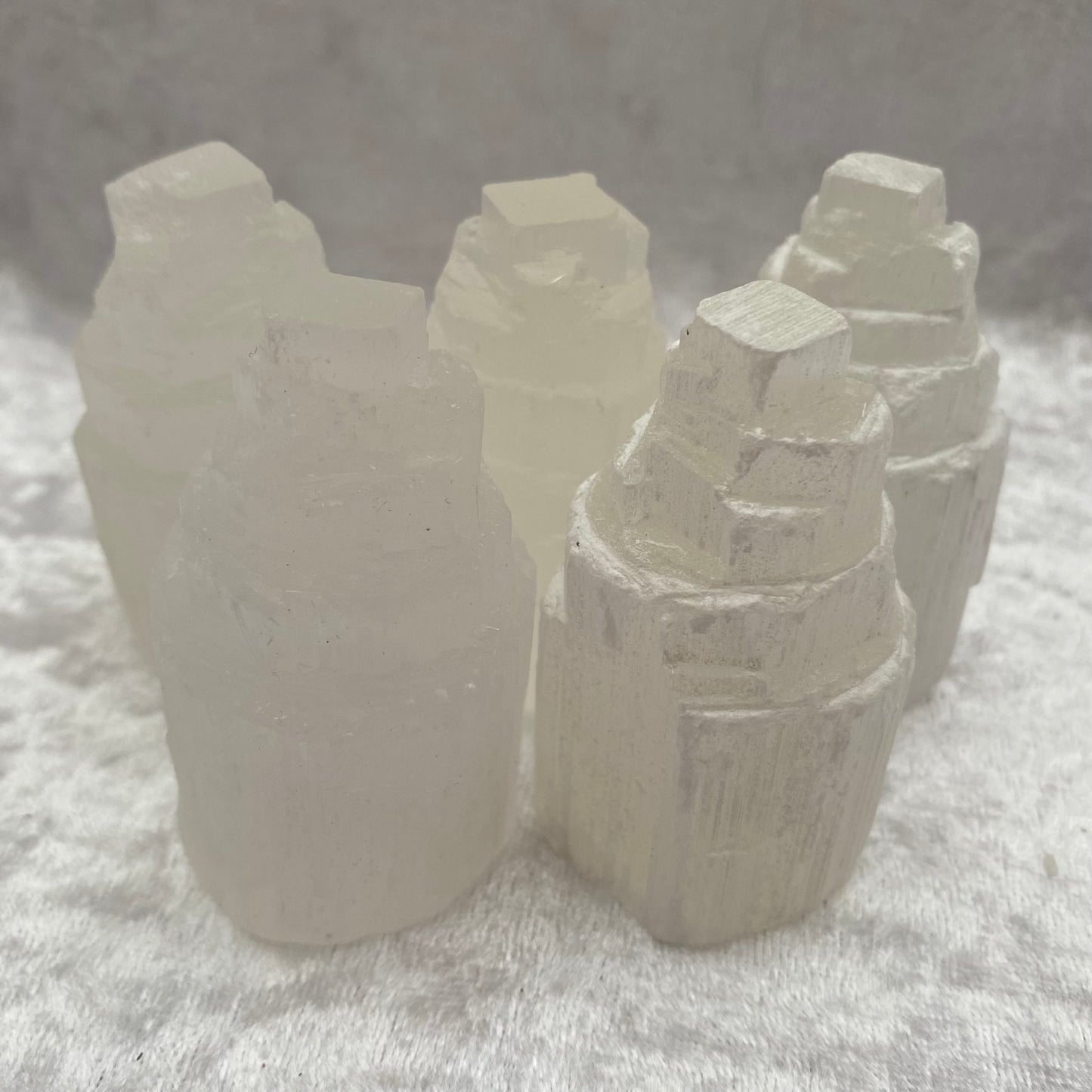 Selenite mini mountain towers