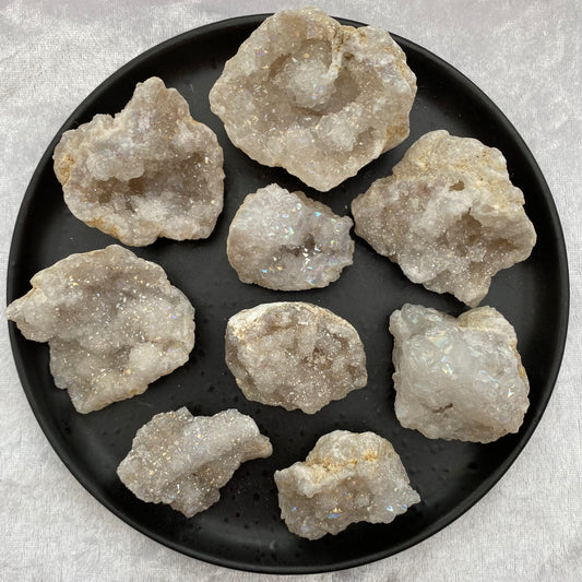 Angel Aura Quartz geodes
