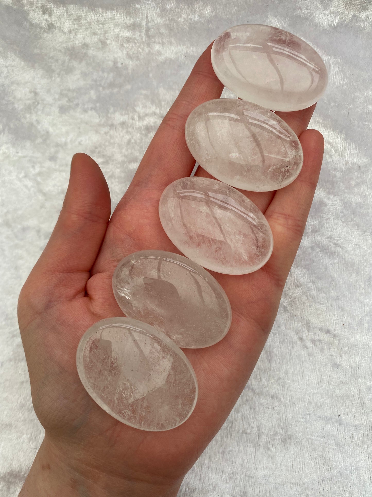 Clear Quartz palmstones