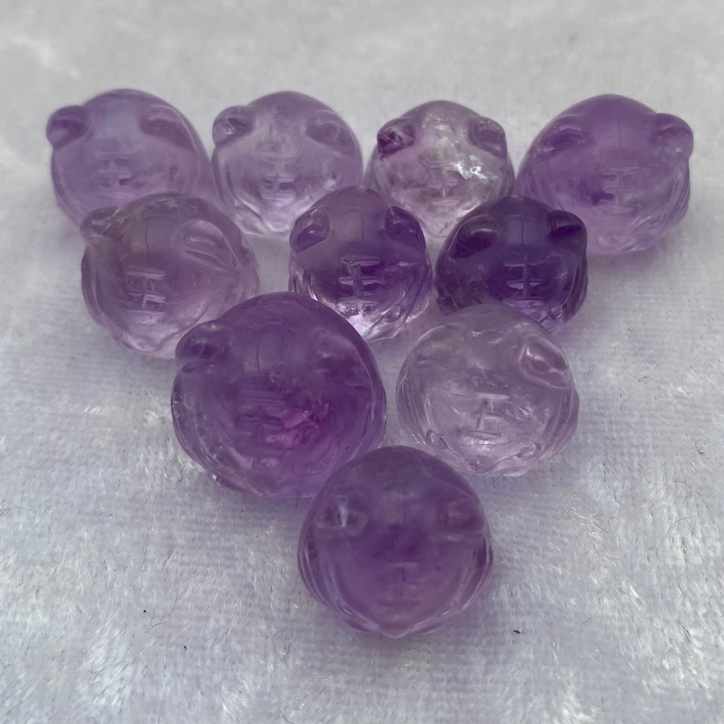 Mini Amethyst tigers