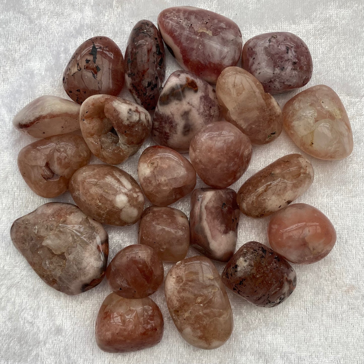 Pink Amethyst tumblestones