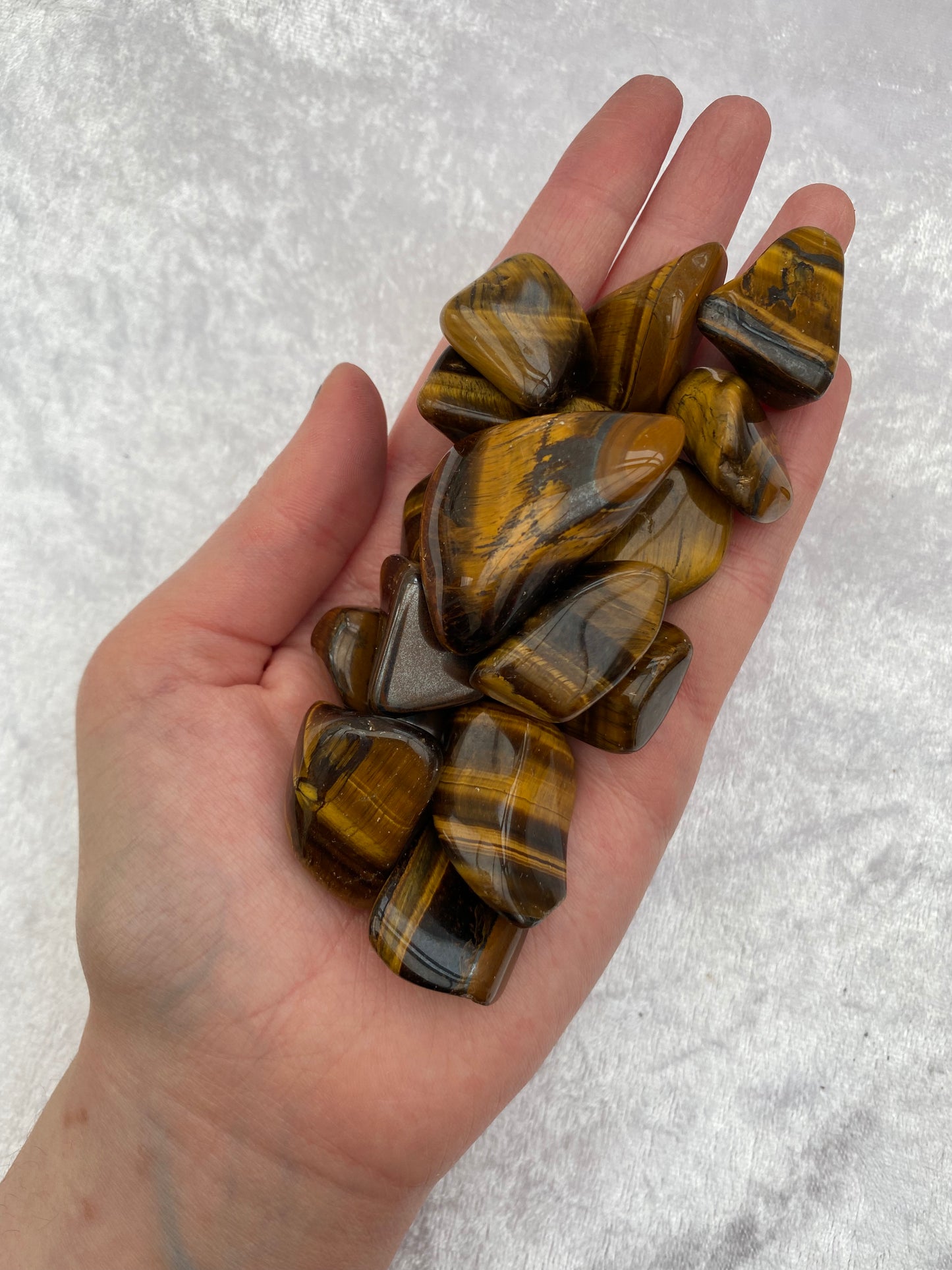 Tigers Eye tumblestones