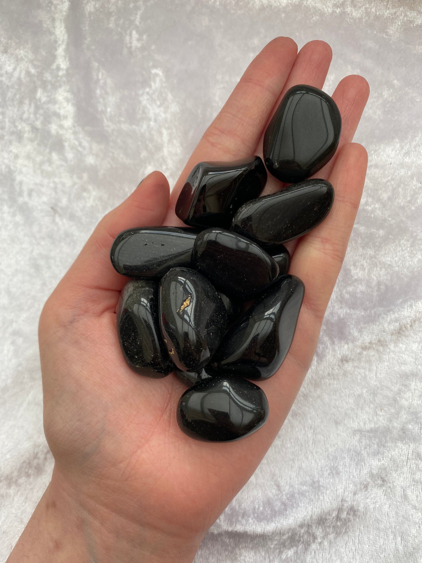 Sheen Obsidian tumblestones