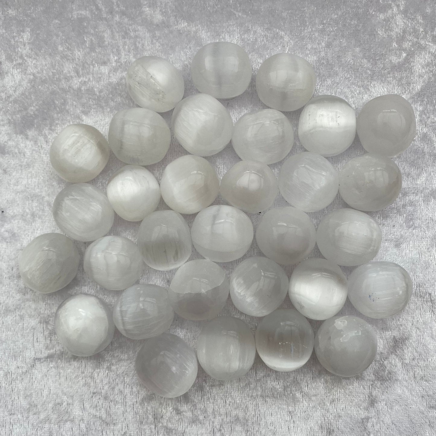 Selenite tumblestones