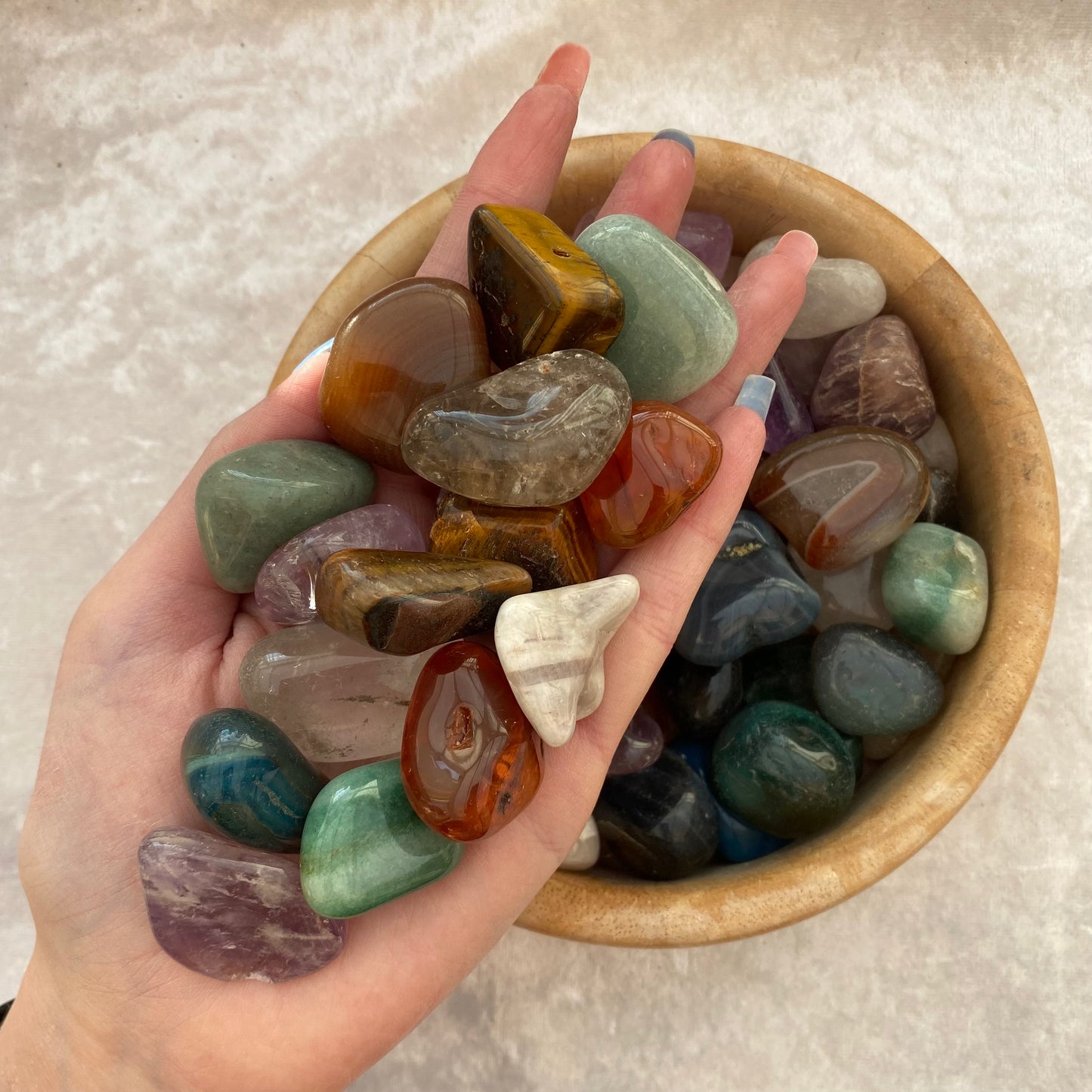 Medium mixed Brazilian tumblestones