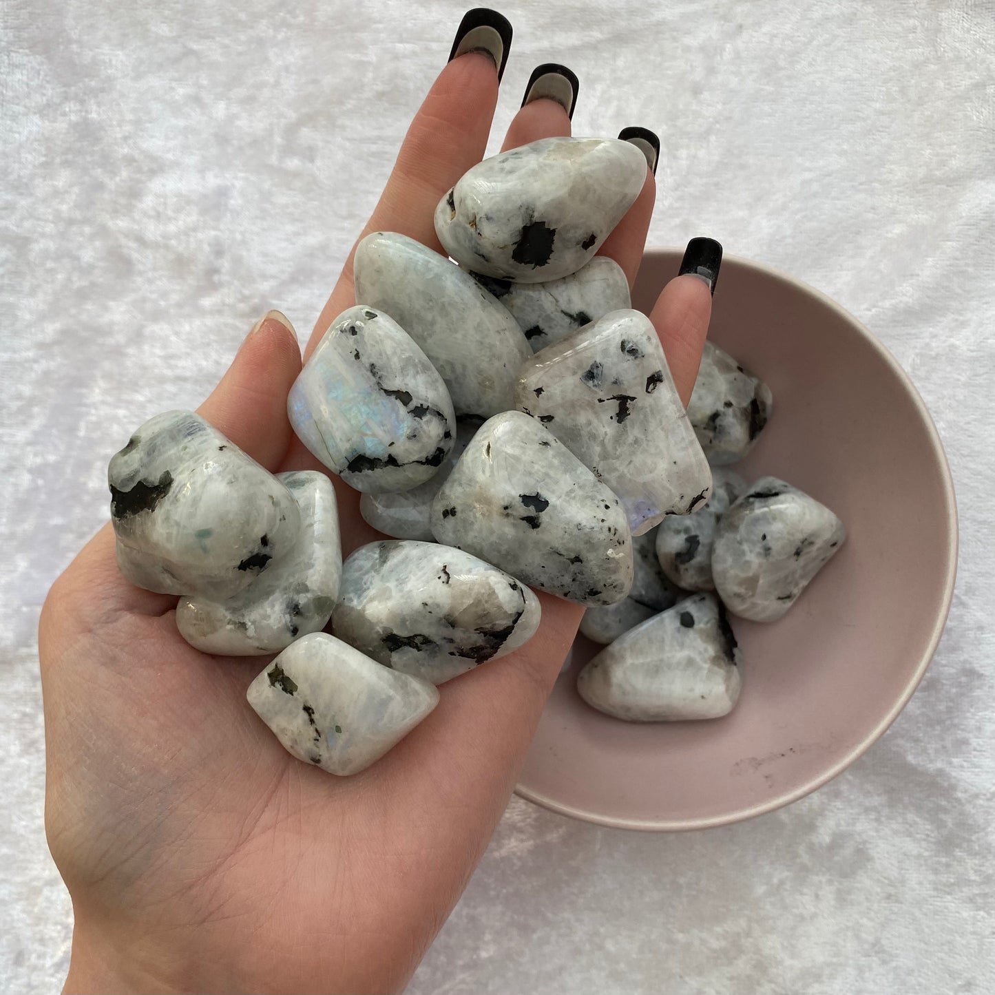 Large Rainbow Moonstone tumblestones