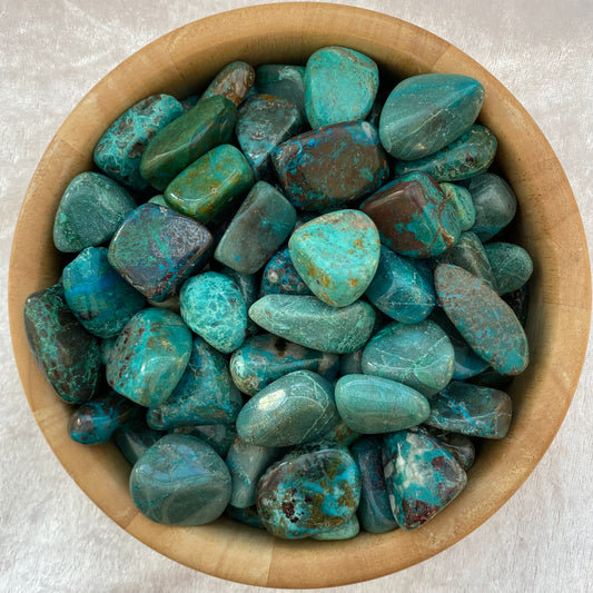 Chrysocolla tumblestones