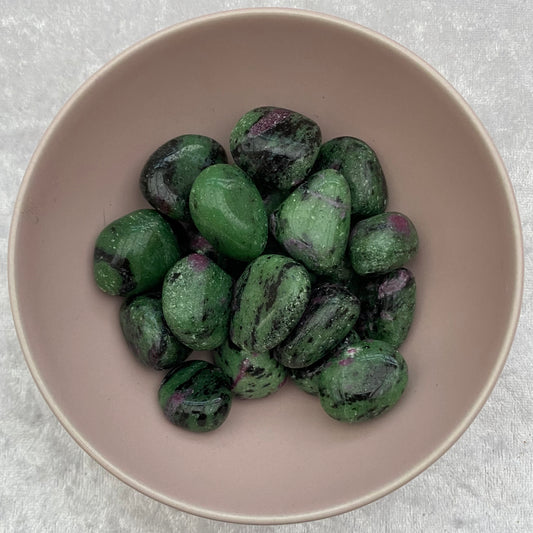 Ruby Zoisite tumblestones