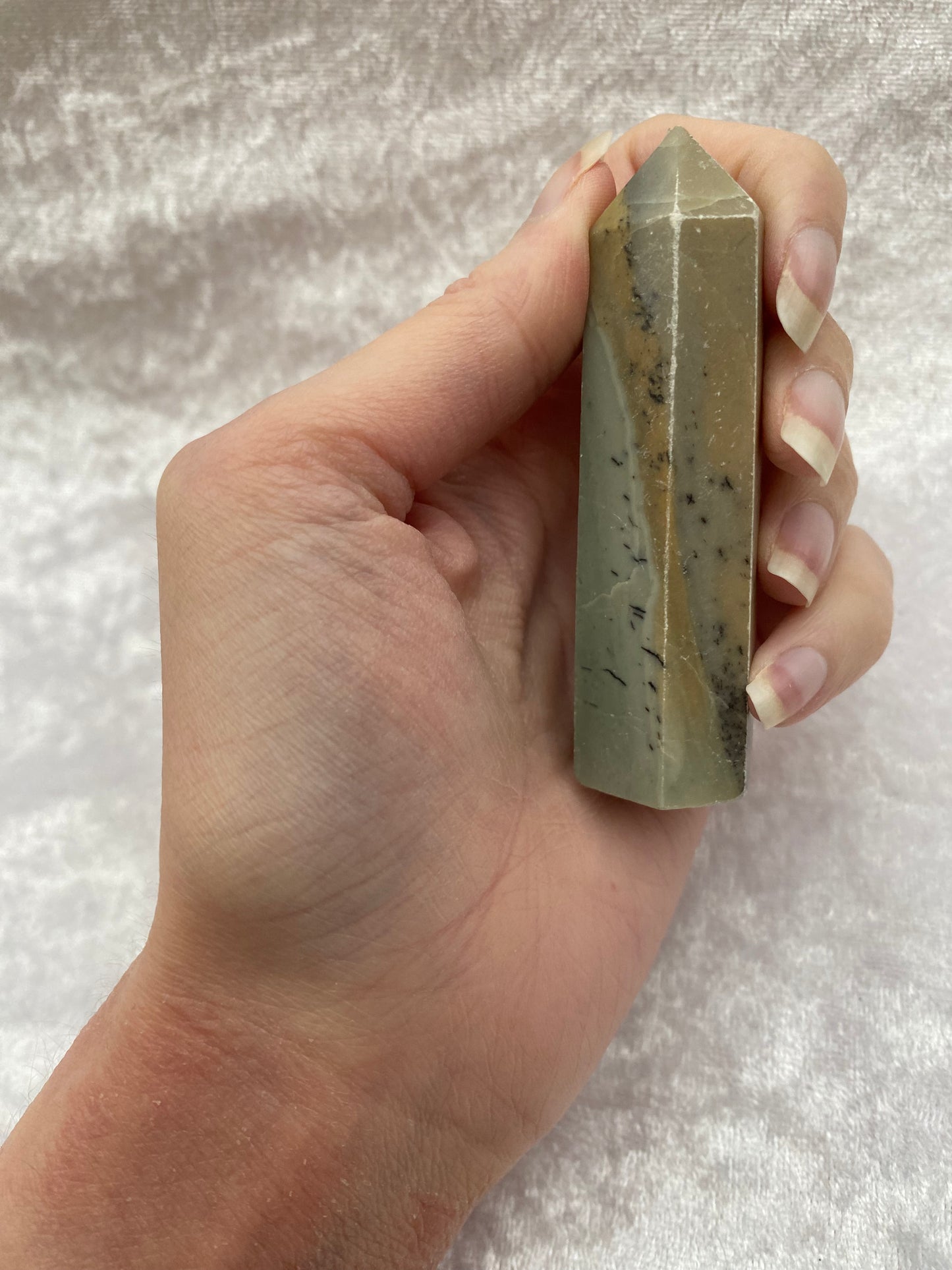 Grey Rhodonite Tower