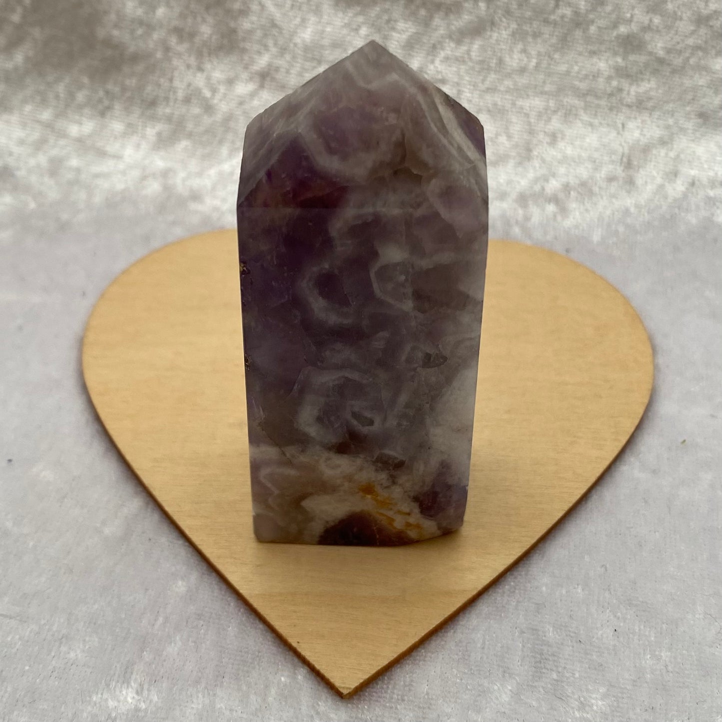 Chevron Amethyst Obelisk