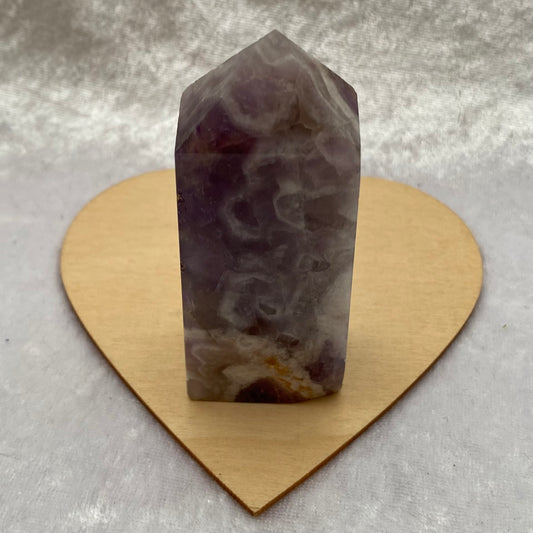 Chevron Amethyst Obelisk