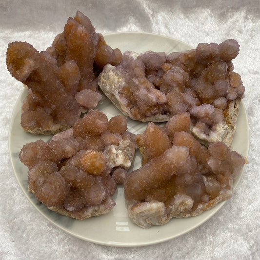Large Spirit Amethyst clusters