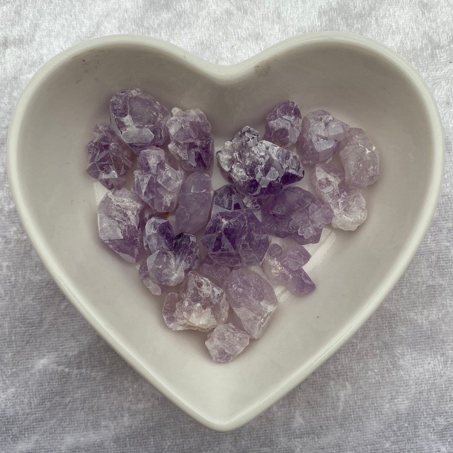 Tiny rough Amethyst flowers