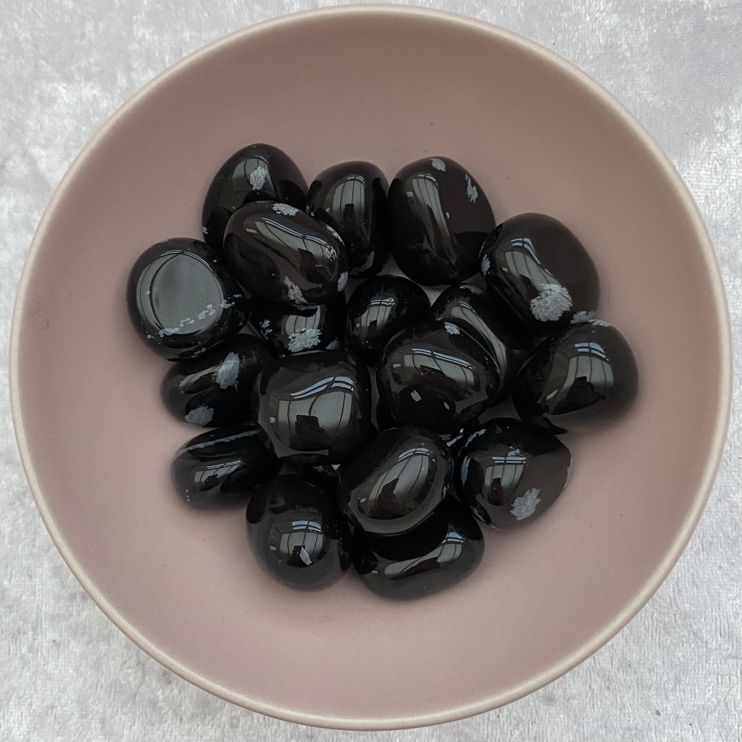 Snowflake Obsidian tumblestones