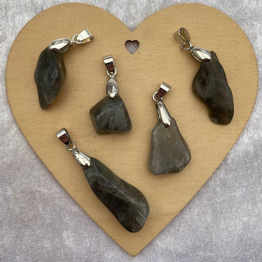 Grey Labradorite pendants
