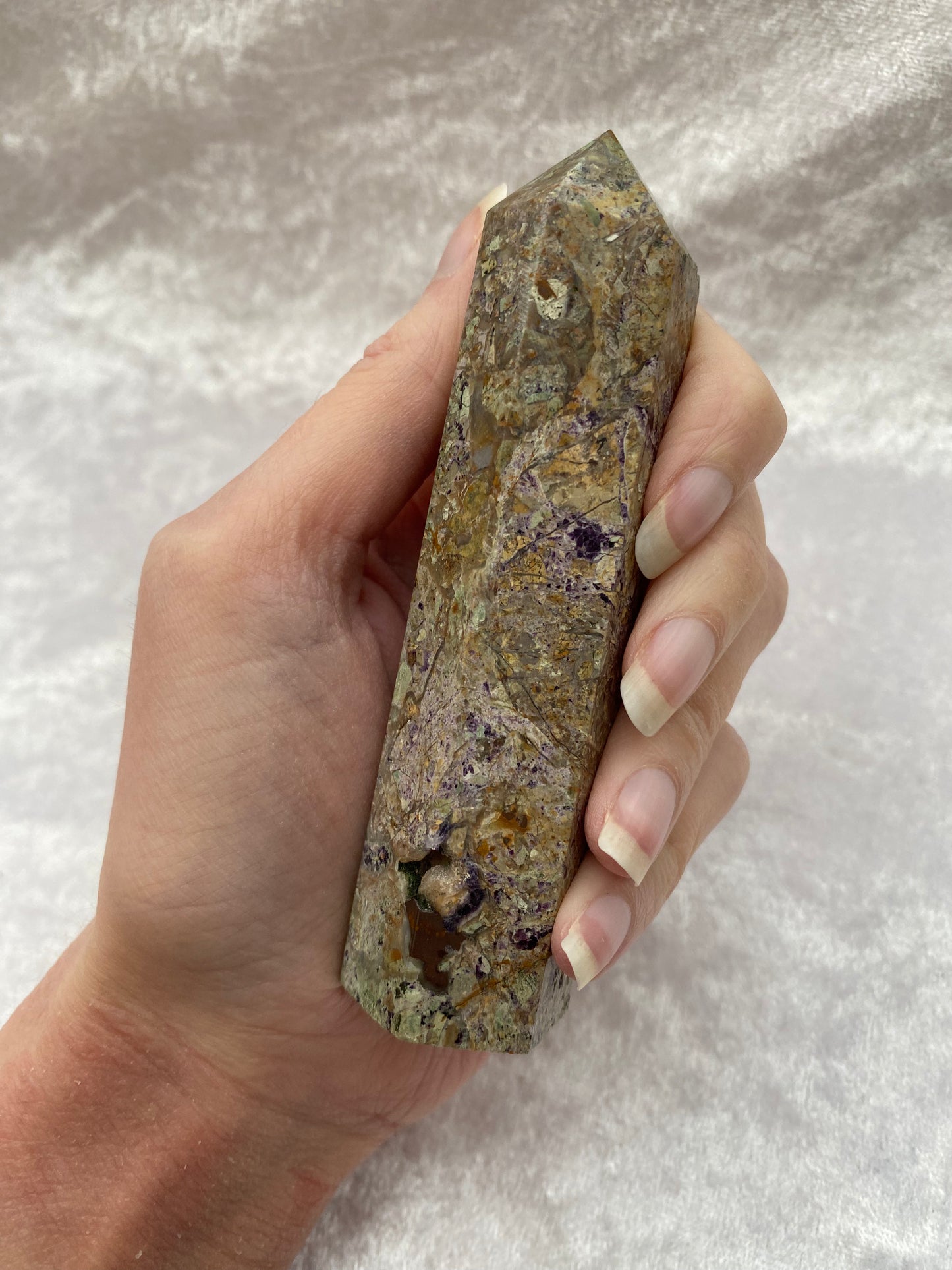Brecciated Fluorite Tower