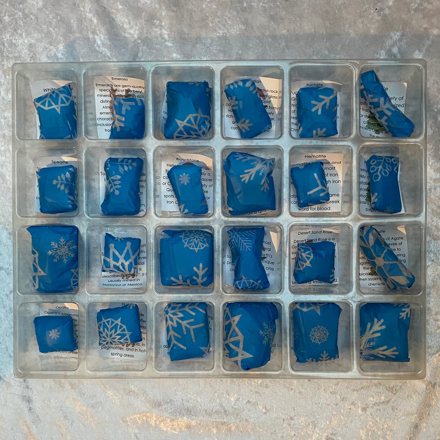 Large crystal advent calendar