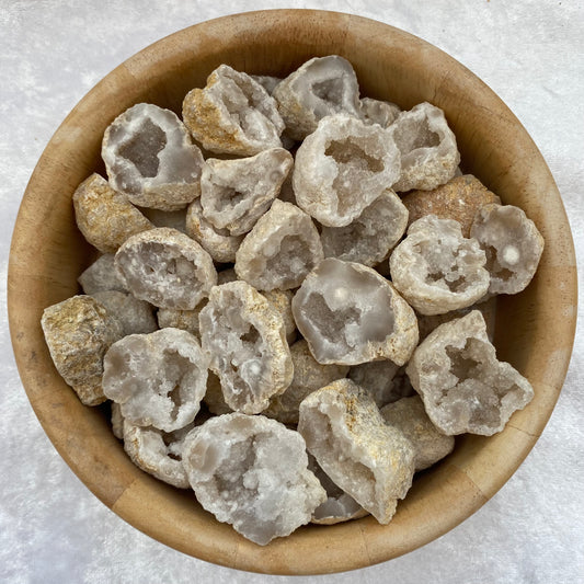 Mini White Quartz Geodes
