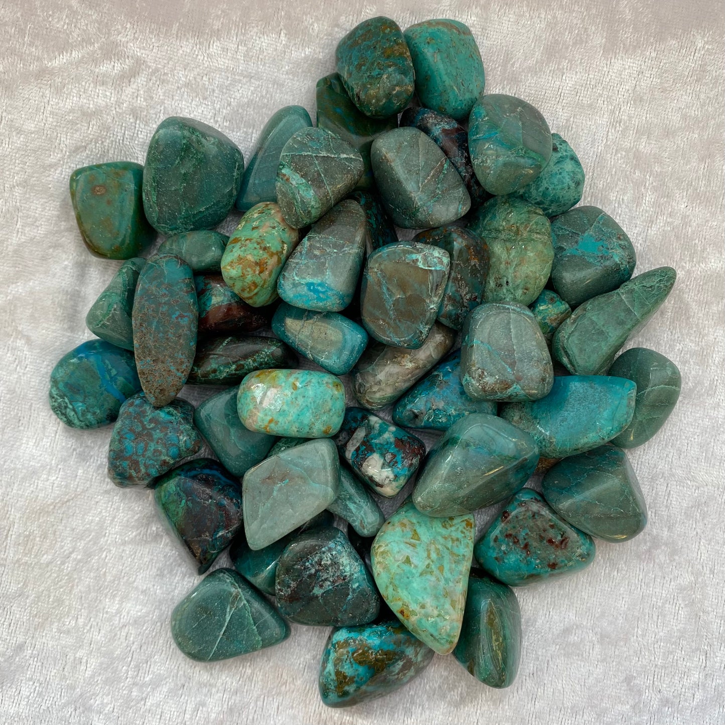 Chrysocolla tumblestones