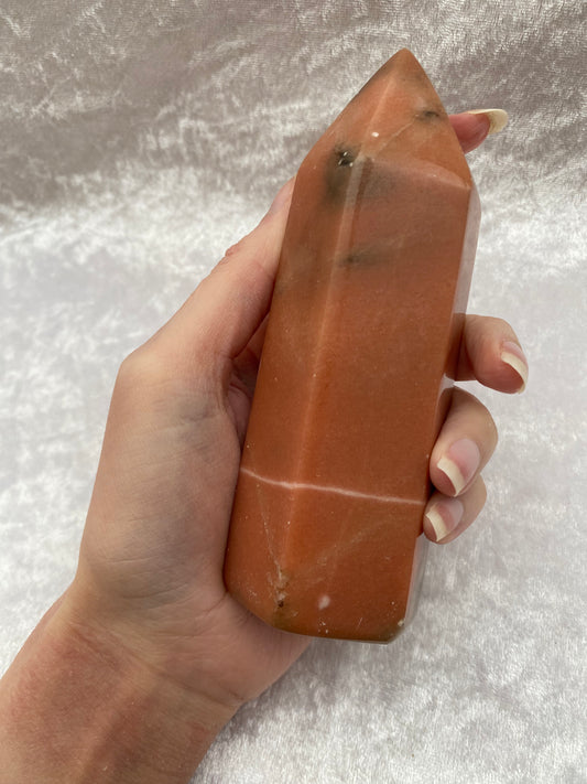 Red Calcite Tower