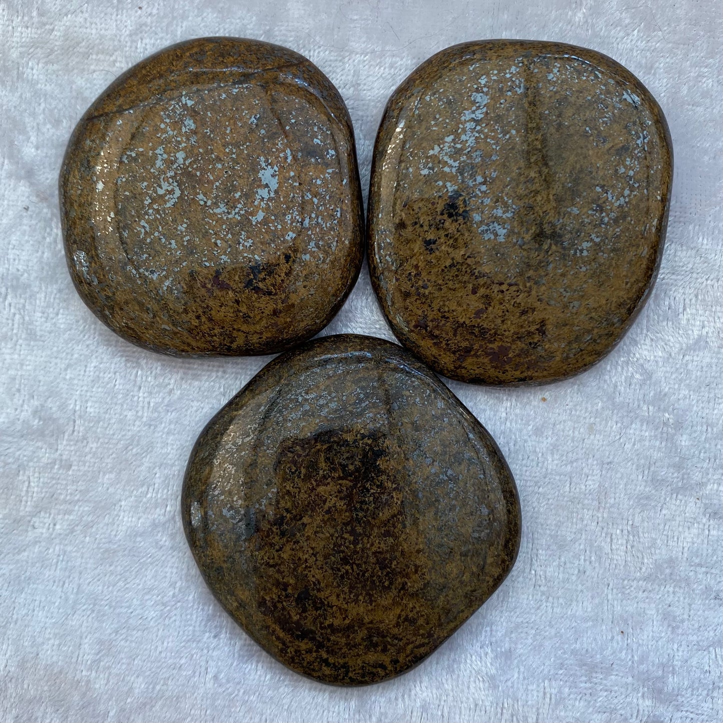 Bronzite palmstones