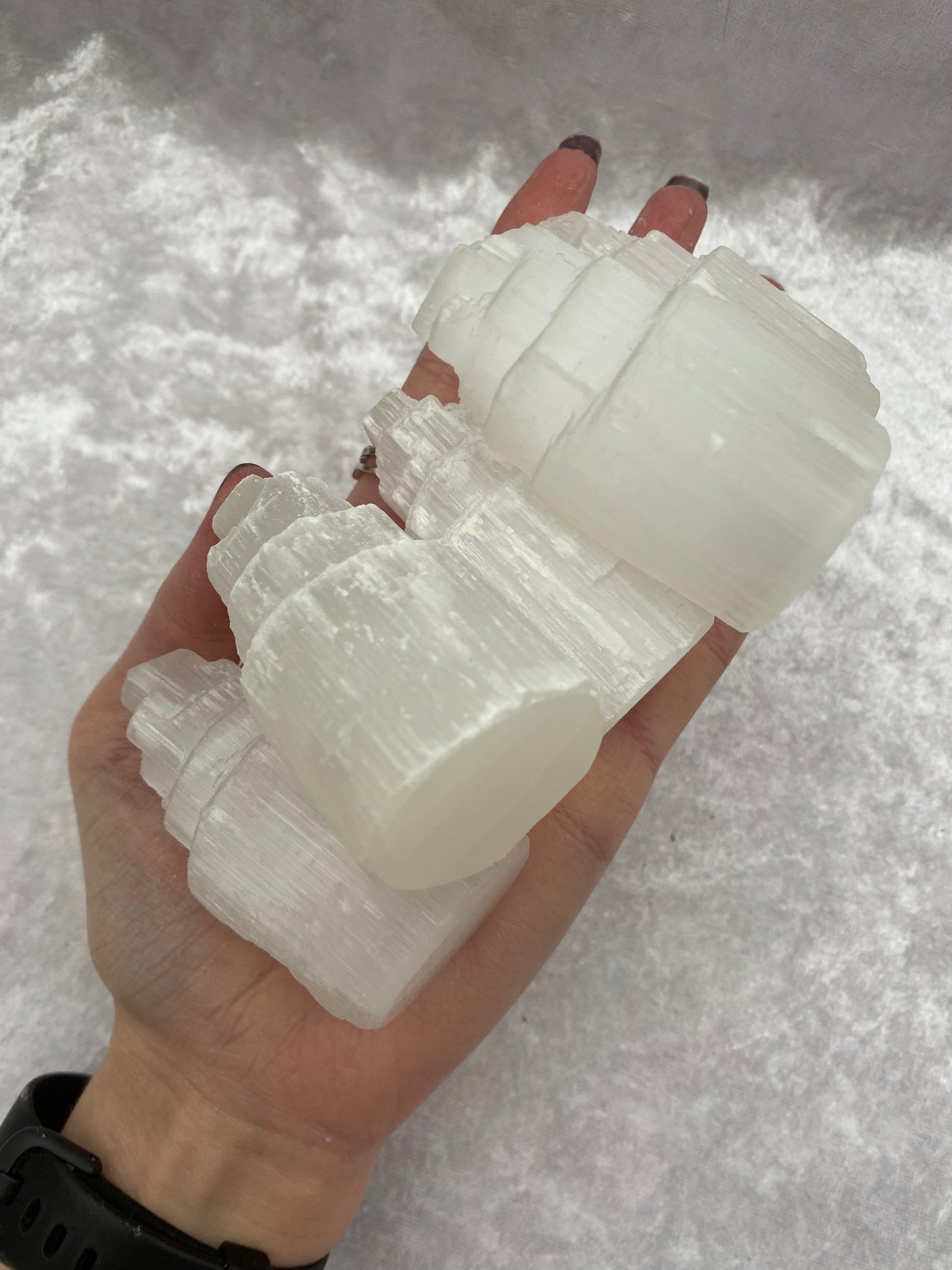 Selenite mini mountain towers
