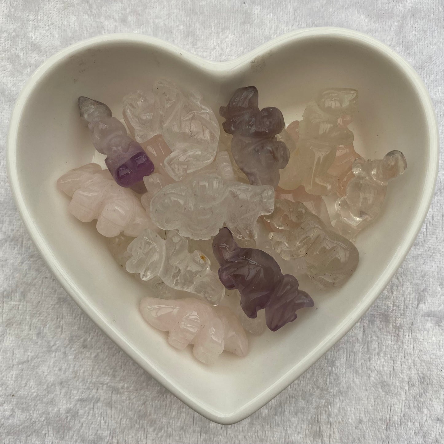 Mini crystal animals