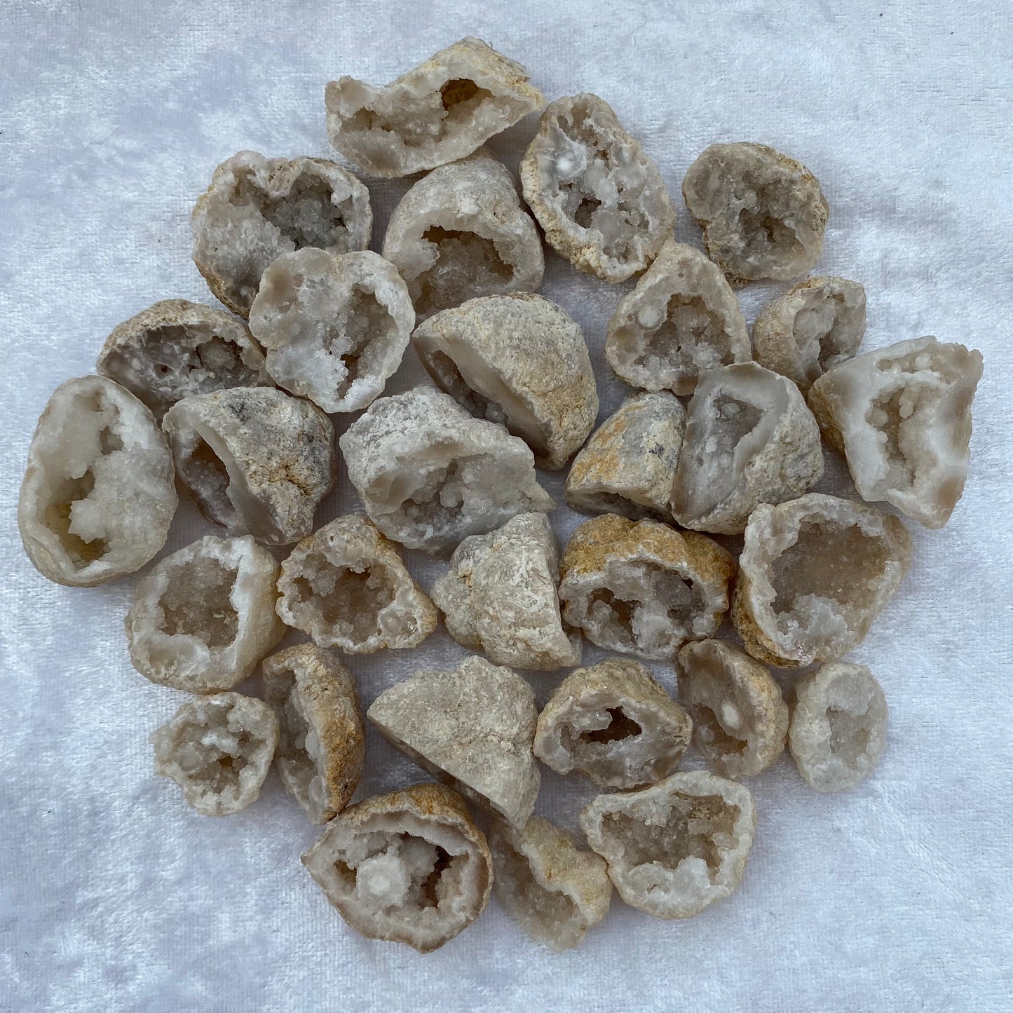 Mini White Quartz Geodes