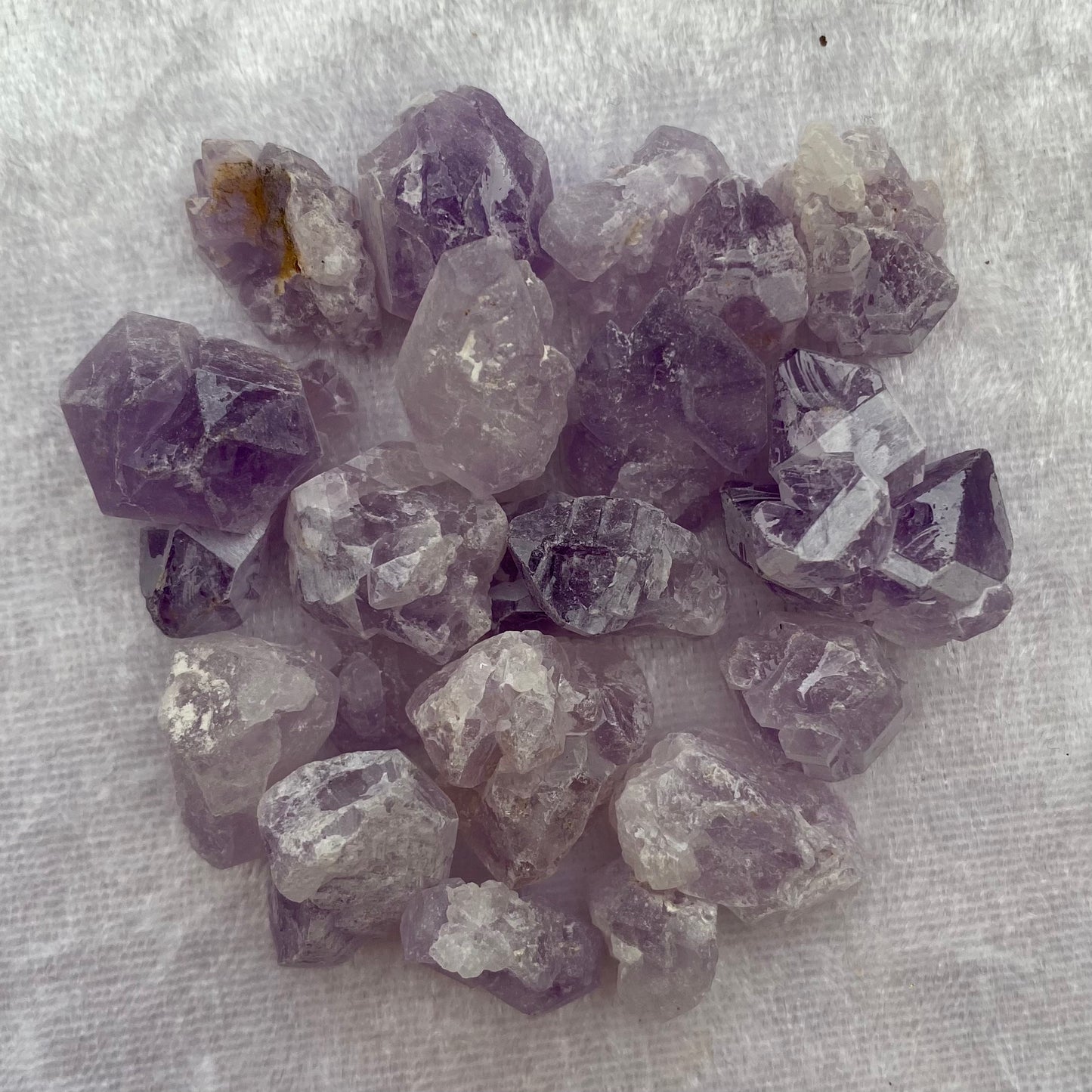Tiny rough Amethyst flowers