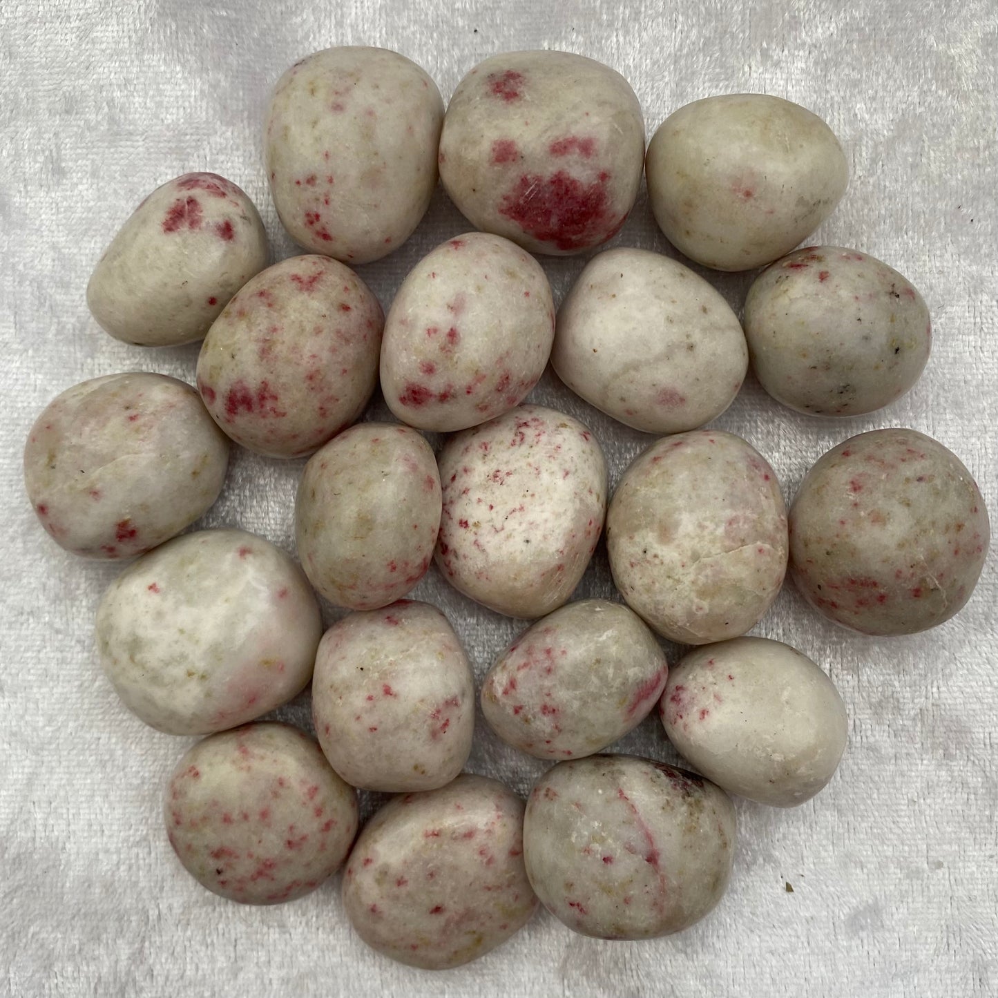 Cinnabrite tumblestones