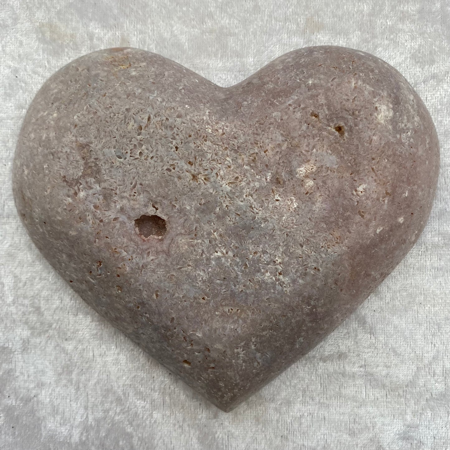 Large Pink Amethyst heart