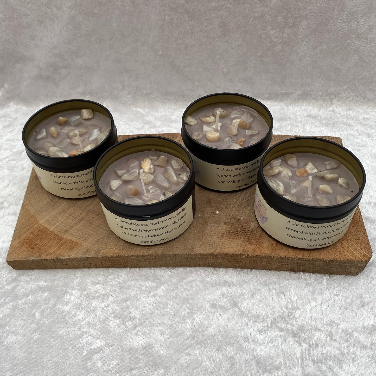Chocolate scented Moonstone candles