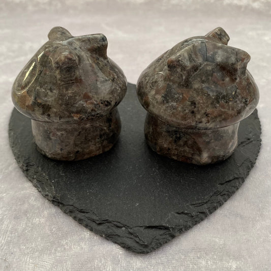 Yooperlite mushroom fairy houses