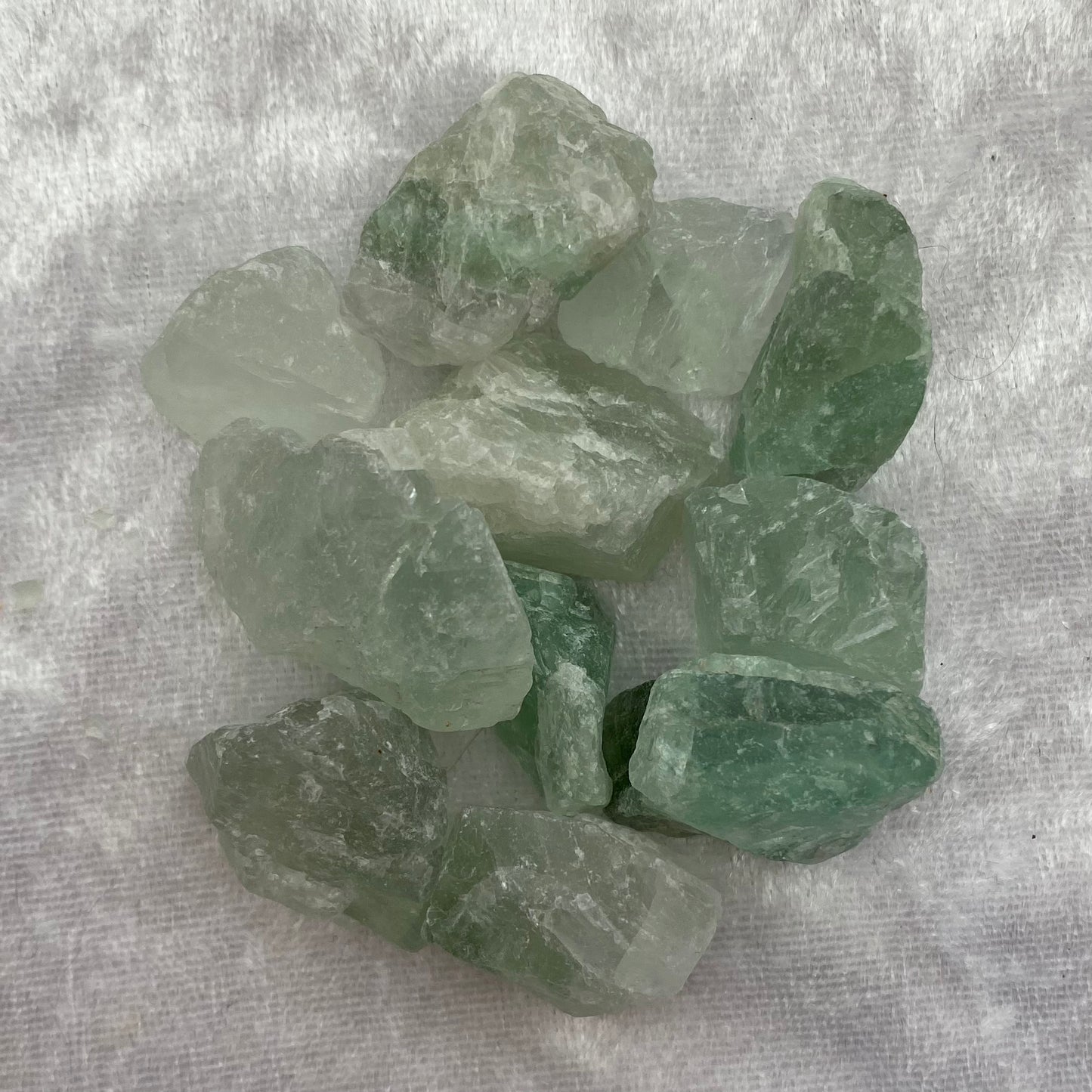 Small rough Green Fluorite