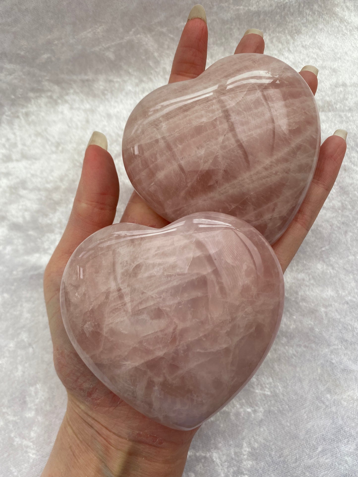 Large Rose Quartz hearts