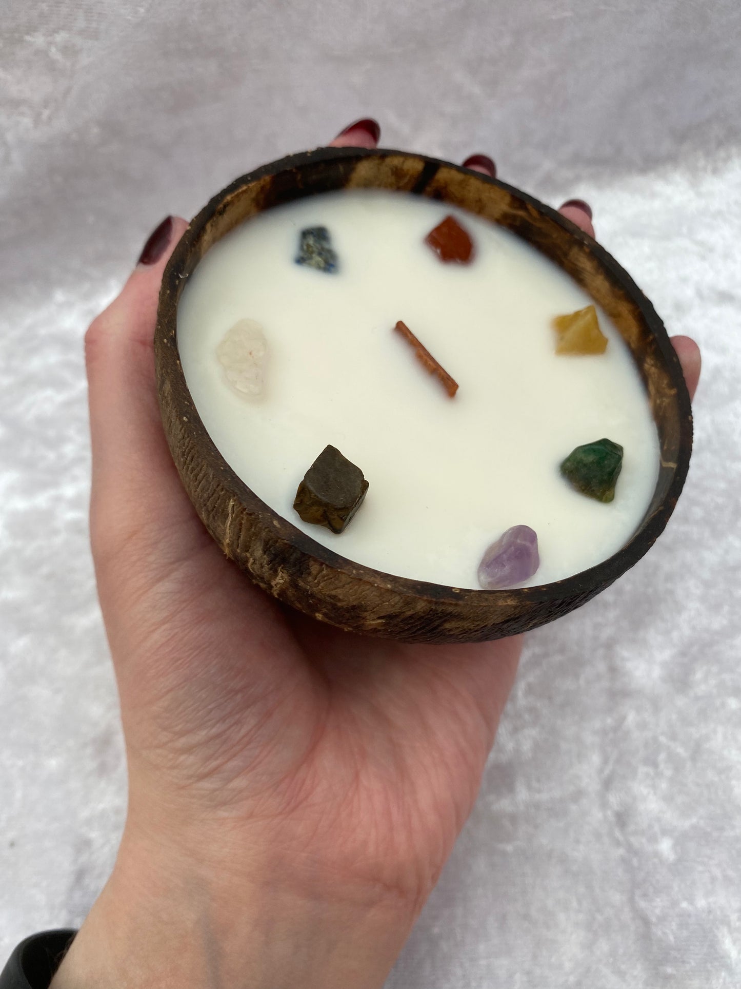 Mixed crystal candle