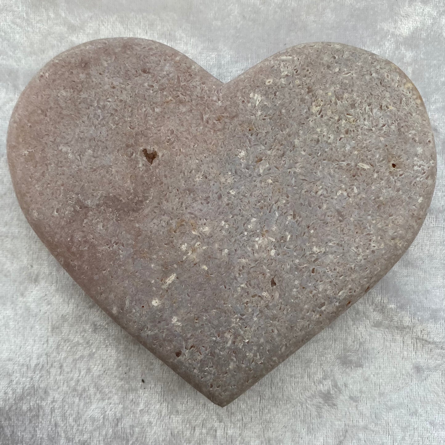Large Pink Amethyst heart