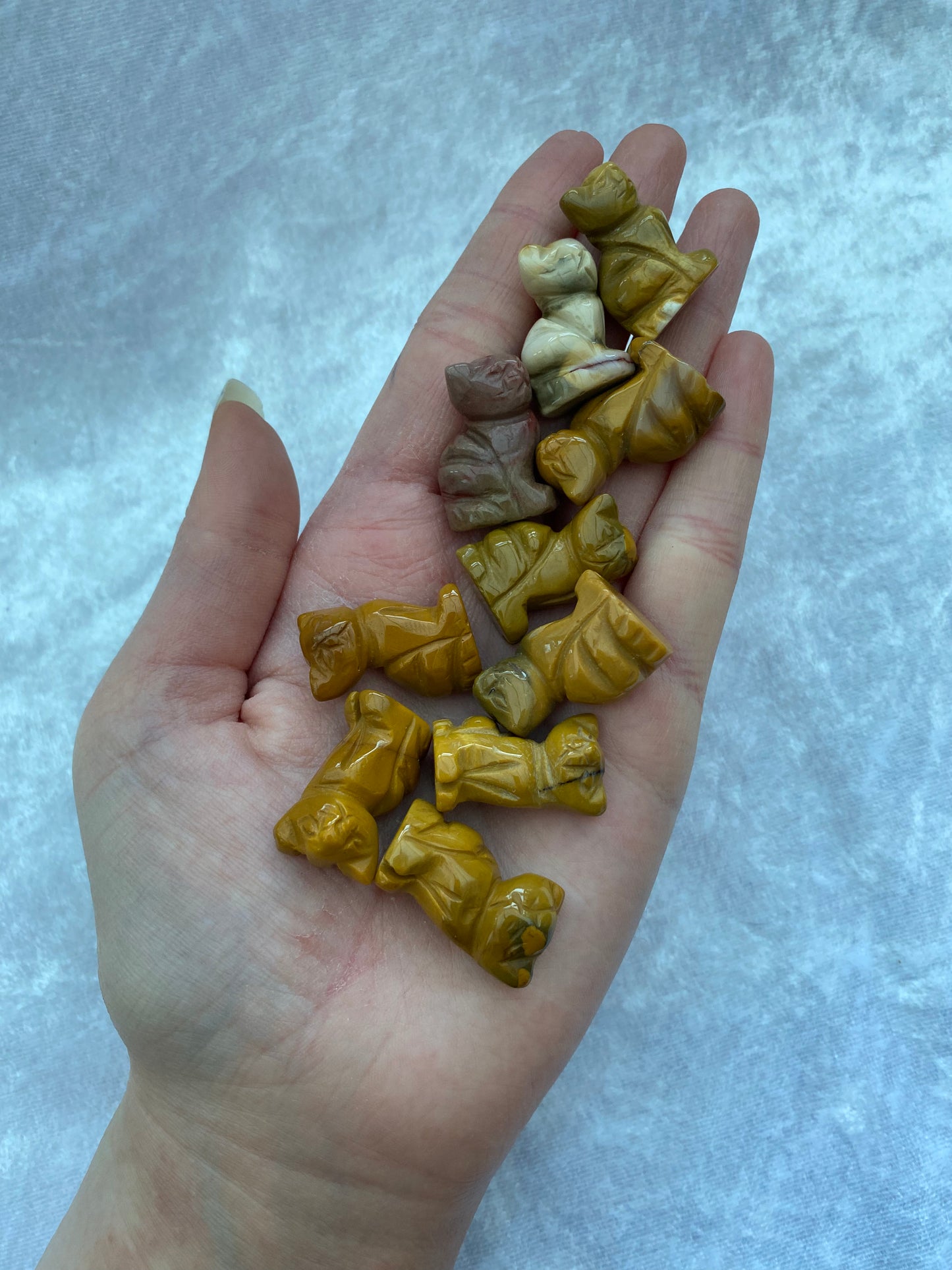 Mini Mookaite Jasper cats