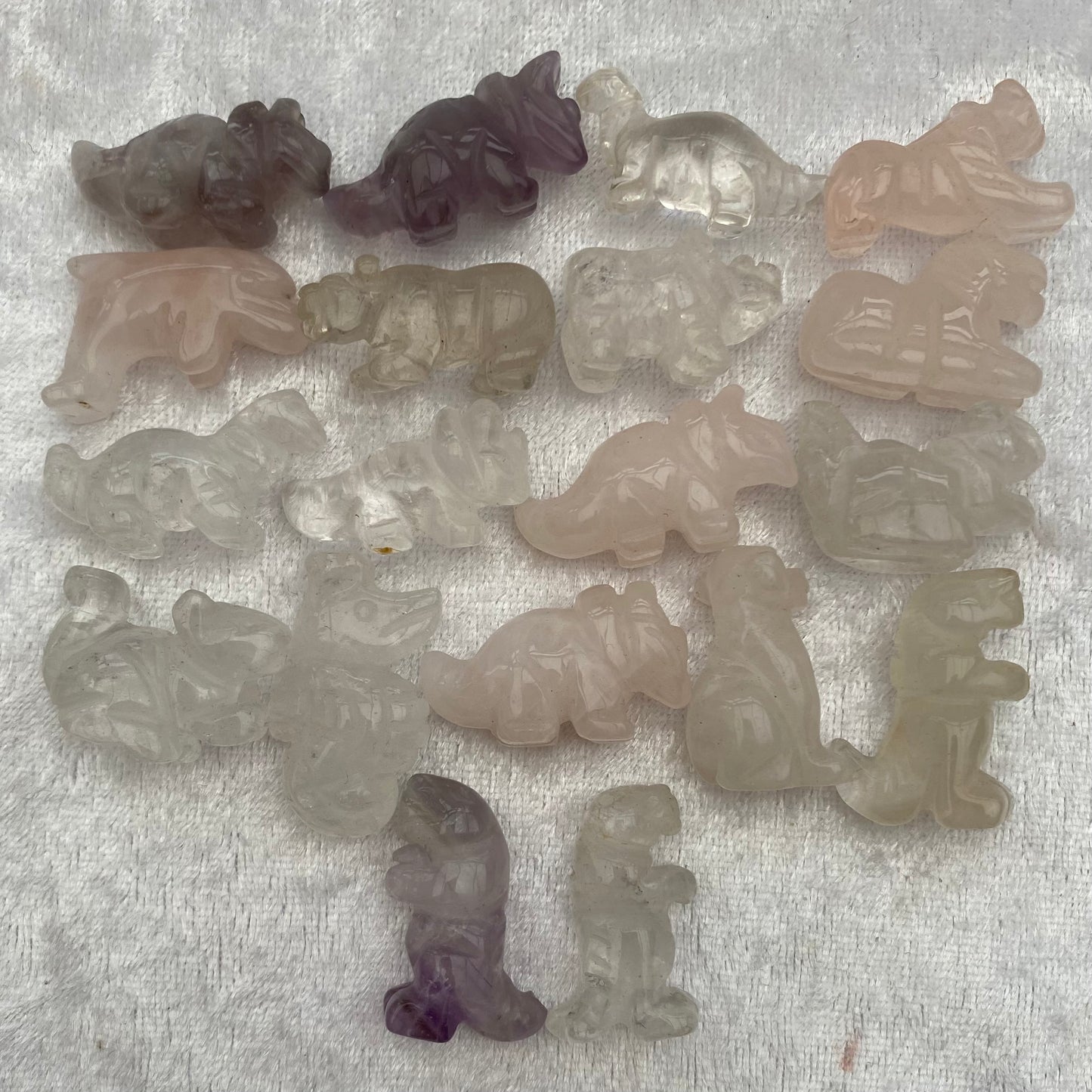 Mini crystal animals