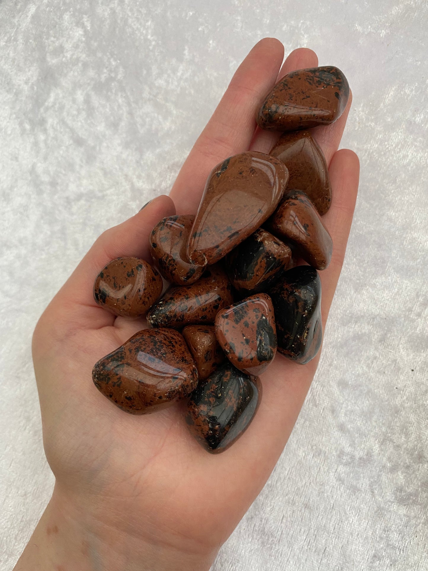 Mahogany Obsidian tumblestones