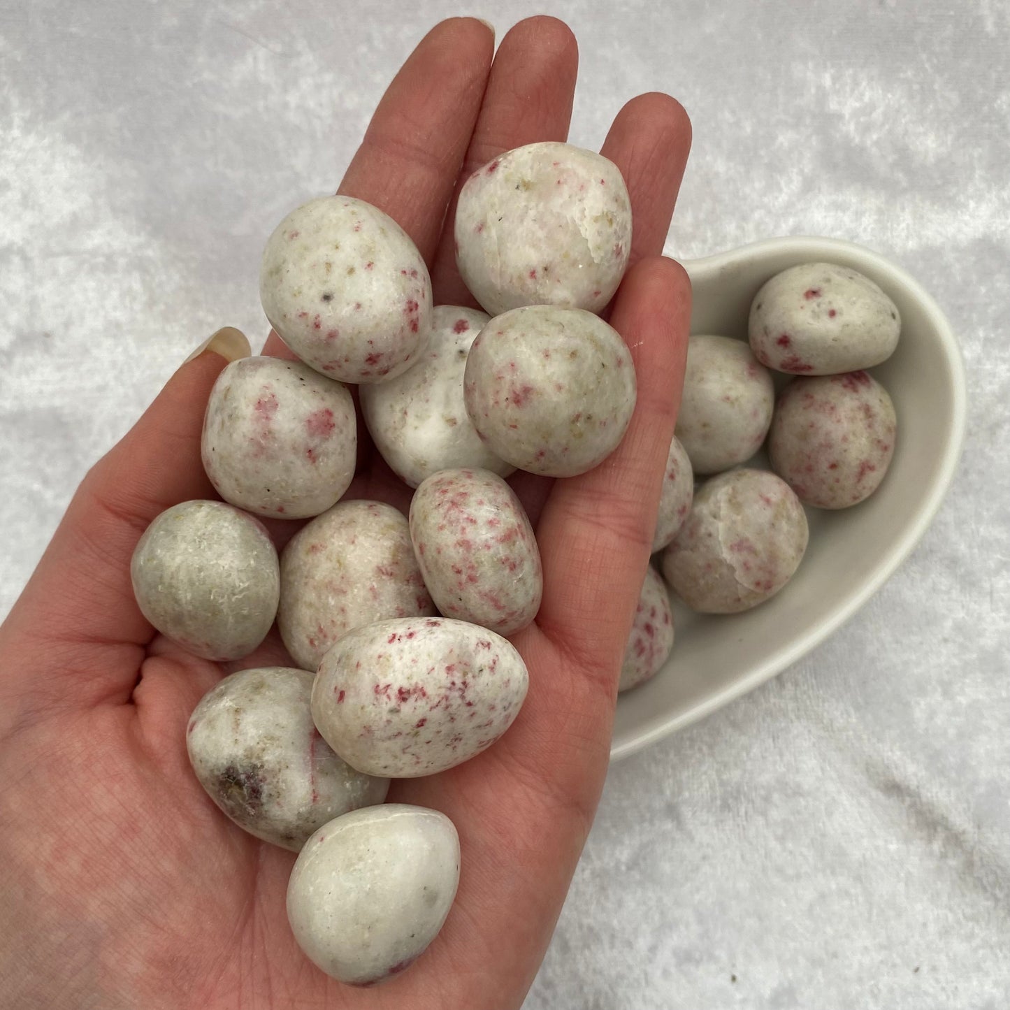 Cinnabrite tumblestones