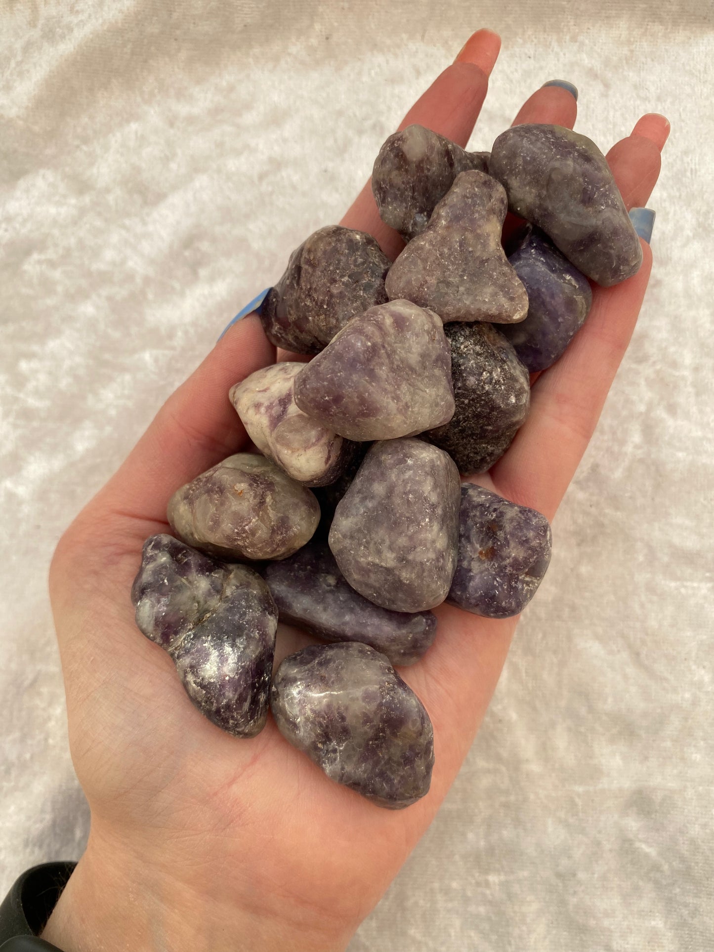 Lepidolite tumblestones
