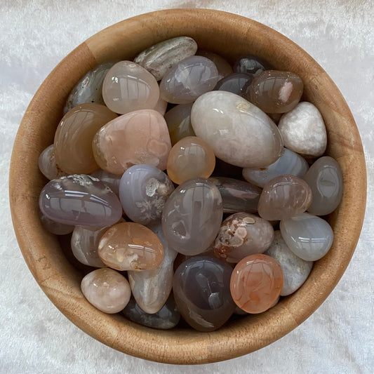 Blossom Agate tumblestones
