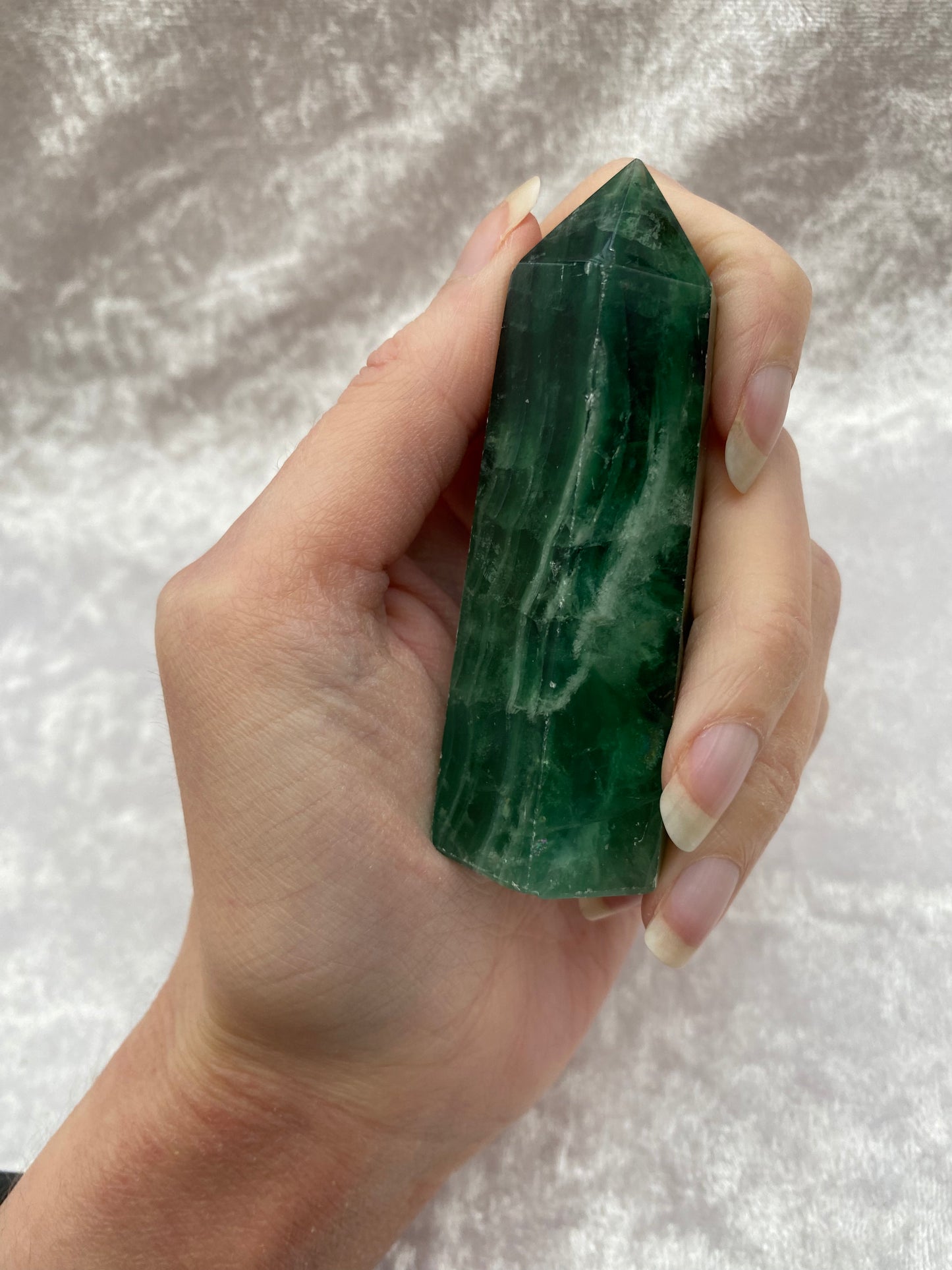 Dark Green Fluorite Tower
