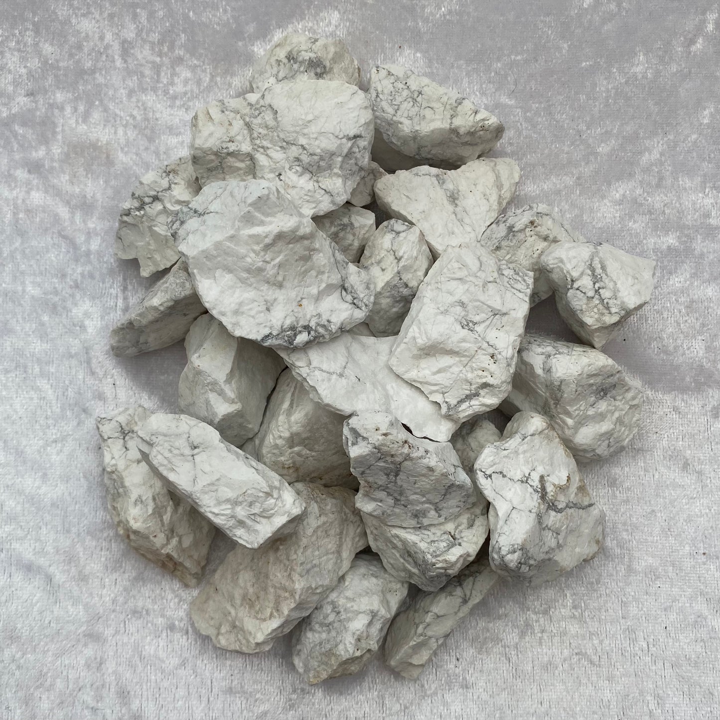 Rough White Howlite chunks