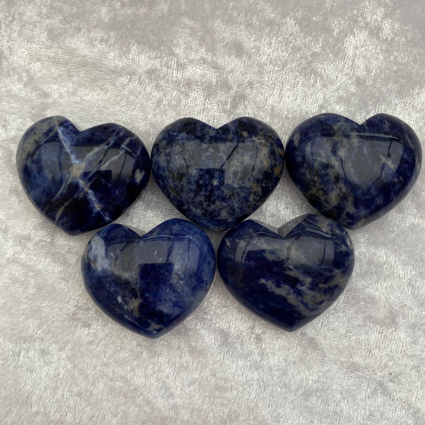 Sodalite hearts