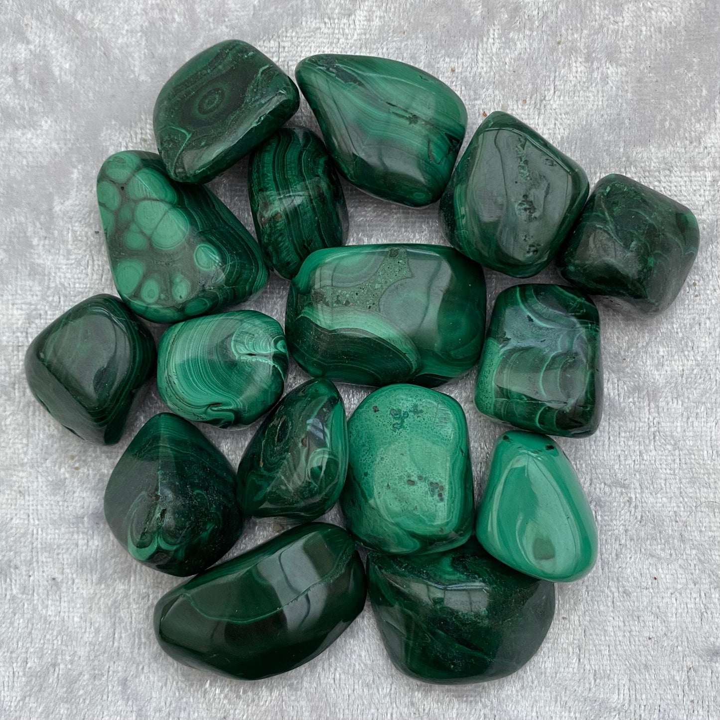 Malachite tumblestones