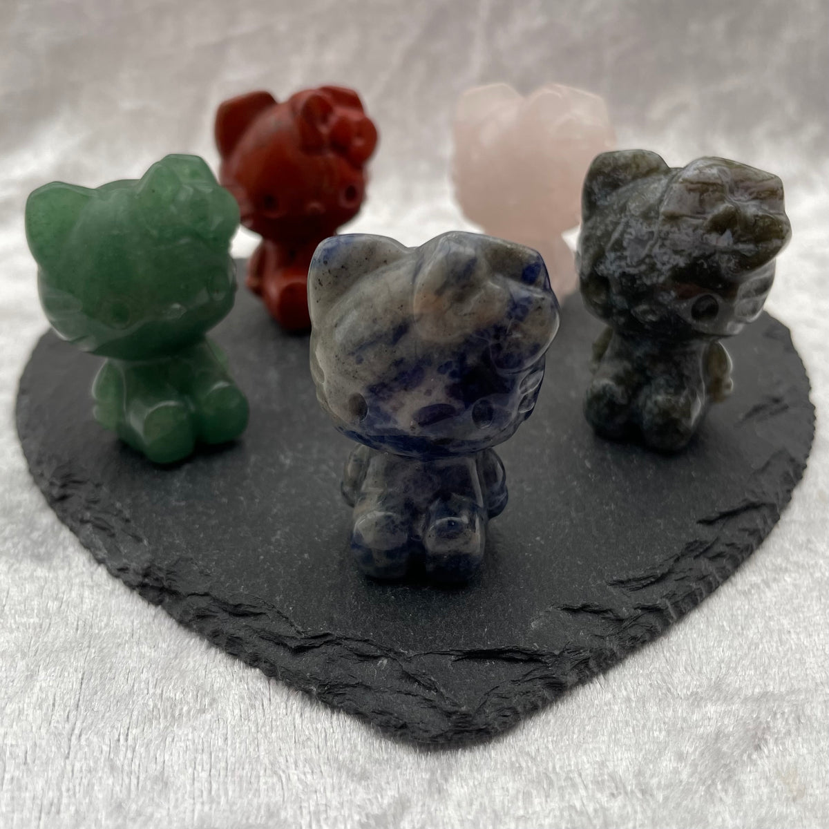 Crystal Hello Kitty Carvings